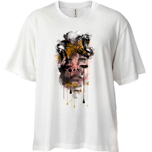 Футболка двунитка Oversize Дикая Драма