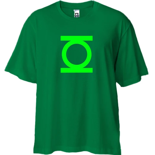 Футболка двонитка Oversize Green Lantern