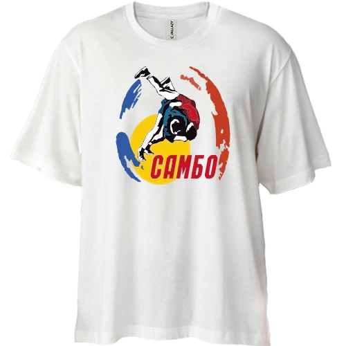 Футболка двунитка Oversize Самбо