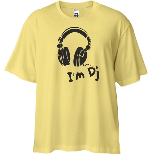 Футболка двунитка Oversize Im Dj