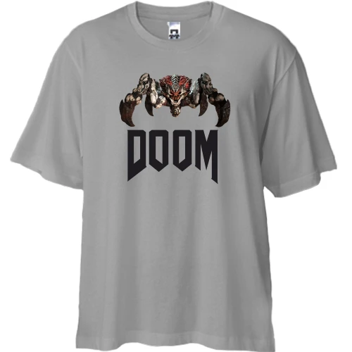 Футболка двунитка Oversize, Синий, doom_2016