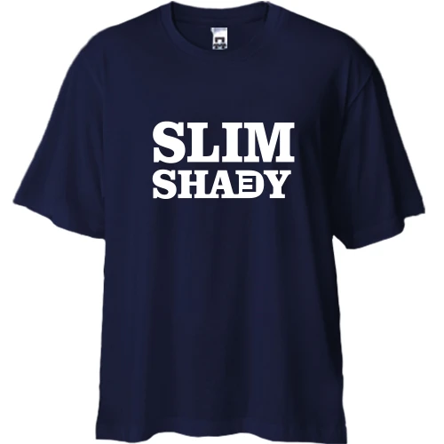 Футболка двунитка Oversize Eminem - The Real Slim Shady