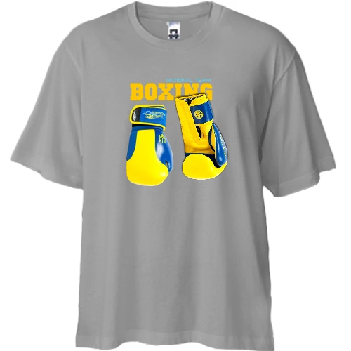 Футболка двунитка Oversize Boxing National Team Ukraine