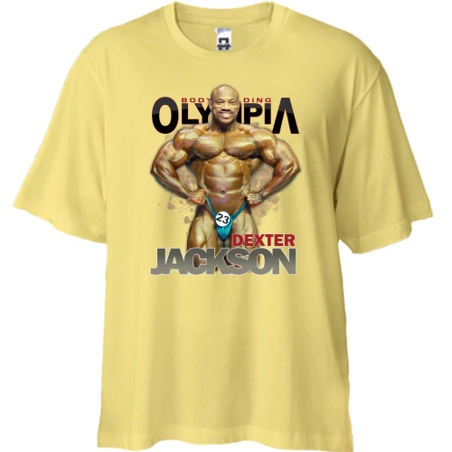 Футболка двунитка Oversize Bodybuilding Olympia - Dexter Jackson
