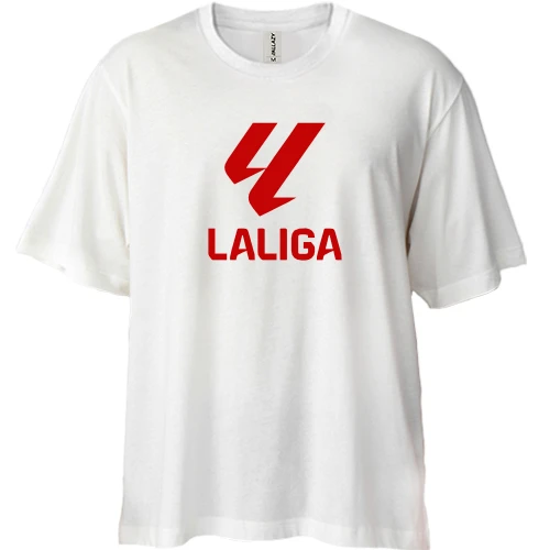 Футболка двунитка Oversize, Белый, La Liga