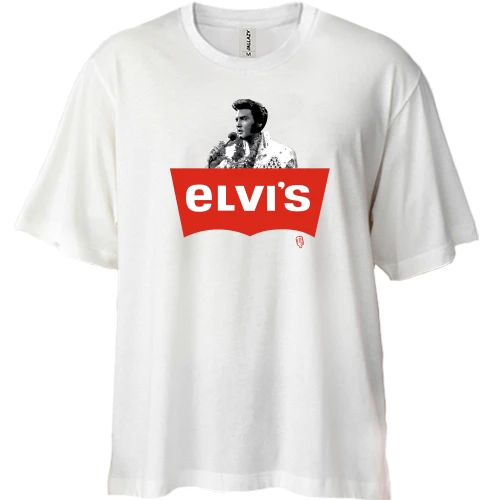 Футболка двунитка Oversize Elvis