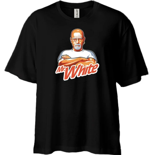 Футболка двунитка Oversize, Черный, Mr.White