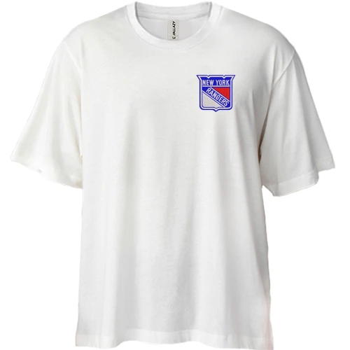 Футболка двунитка Oversize, Белый, New York Rangers 2