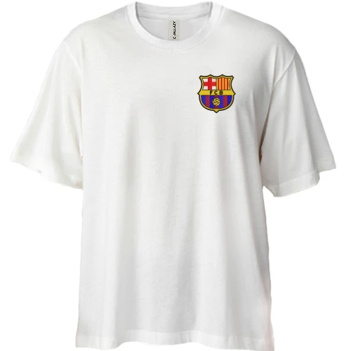 Футболка двунитка Oversize FC Barcelona