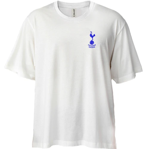 Футболка двунитка Oversize, Белый, Tottenham Hotspur Club