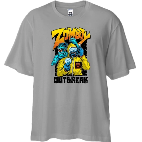 Футболка двунитка Oversize Zomboy Outbreak