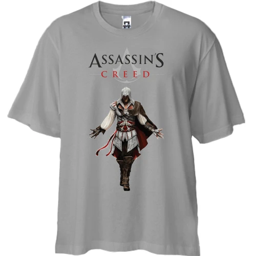 Футболка двунитка Oversize, Серый, Assassin's Creed (3)