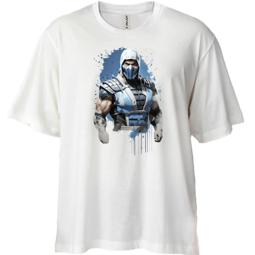 Футболка двунитка Oversize, Белый, с Sub Zero