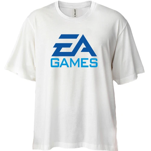 Футболка двунитка Oversize, Белый, EA Games
