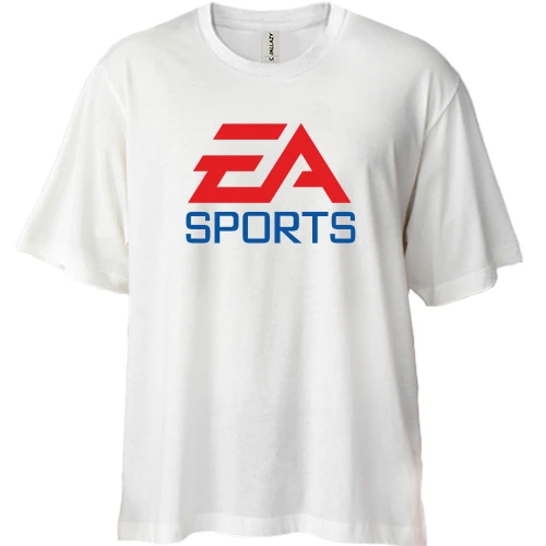 Футболка двунитка Oversize, Белый, EA Sports