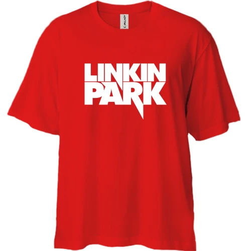 Футболка двонитка Oversize Linkin Park (напис)