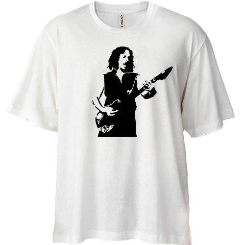 Футболка двунитка Oversize, Белый, Metallica (Kirk Hammett)