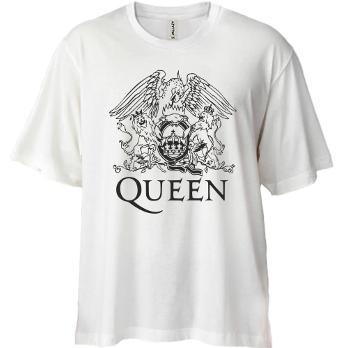 Футболка двунитка Oversize Queen