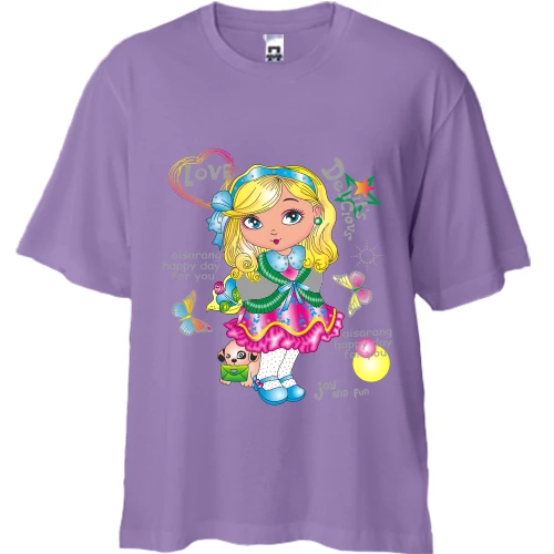 Футболка двунитка Oversize joy and fun(2)