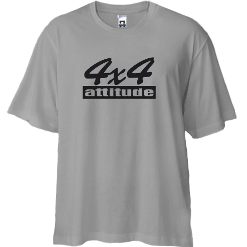 Футболка двунитка Oversize 4x4 Attitude