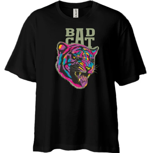 Футболка двонитка Oversize Bad Cat
