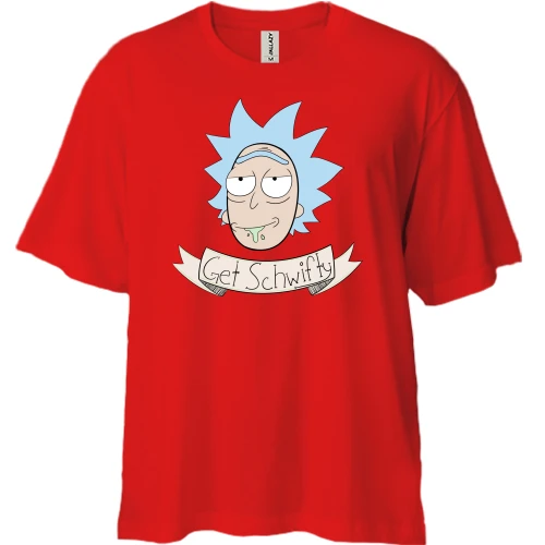 Футболка двунитка Oversize get Schwifty