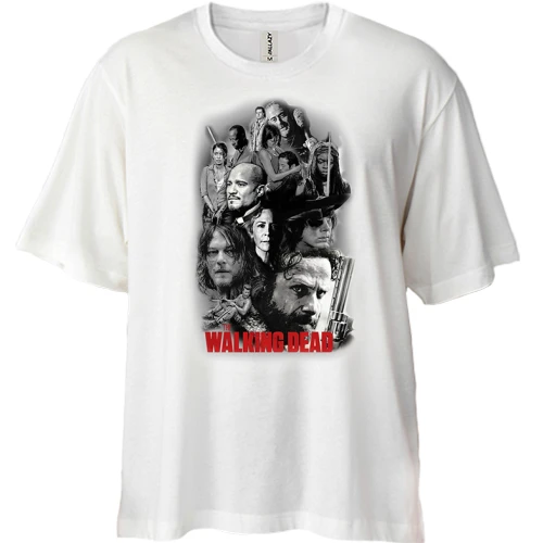 Футболка двунитка Oversize The Walking Dead Team