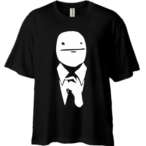 Футболка двунитка Oversize Poker face (Покер фейс)