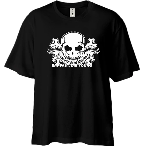 Футболка двунитка Oversize, Черный, Muerios