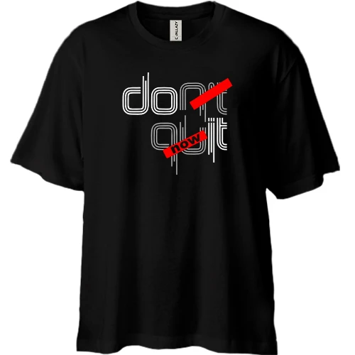 Футболка двунитка Oversize Dont Quit