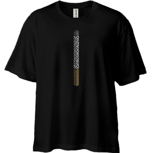Футболка двонитка Oversize No Smoking