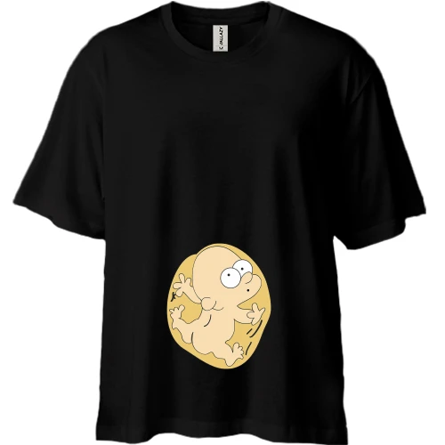 Футболка двонитка Oversize Хто тут