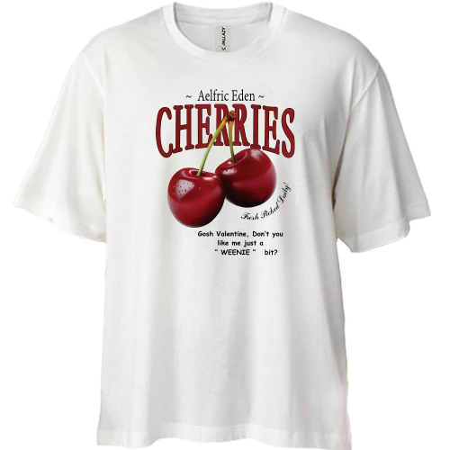 Футболка двунитка Oversize, Белый, Aelfric Eden Cherry