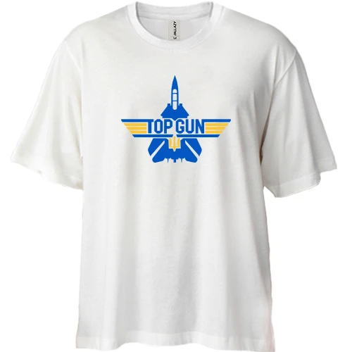 Футболка двунитка Oversize, Черный, Top Gun Ua (2)