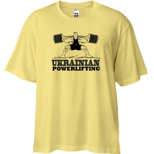 Футболка двунитка Oversize Ukranian powerlifting
