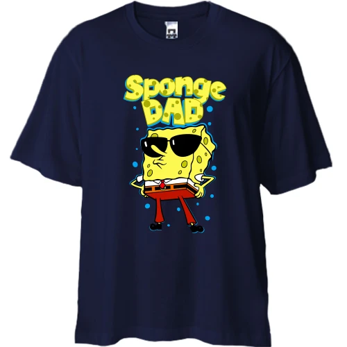 Футболка двунитка Oversize Sponge dad
