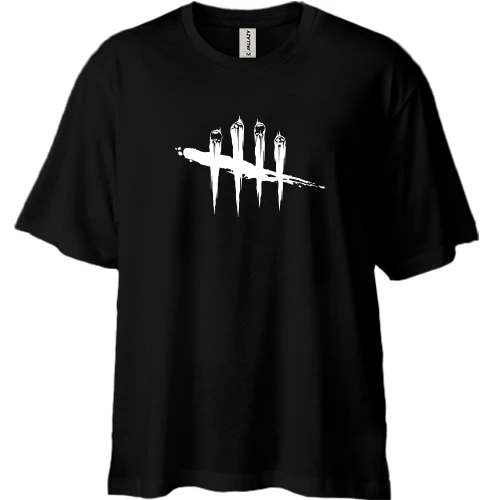 Футболка двунитка Oversize, Черный, Dead by Daylight