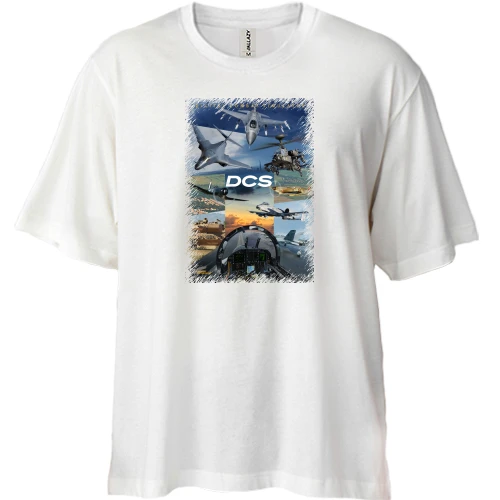 Футболка двунитка Oversize DCS World