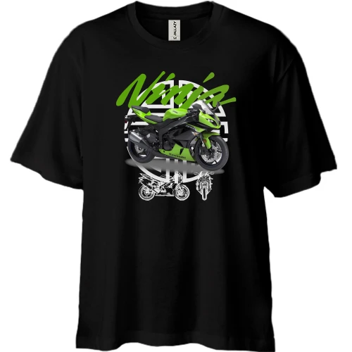 Футболка двонитка Oversize Kawasaki Ninja