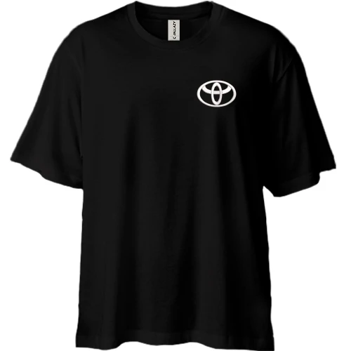 Футболка двунитка Oversize Toyota с эмблемой без надписи