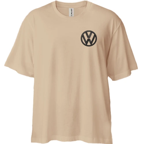 Футболка двунитка Oversize, Белый, Volkswagen