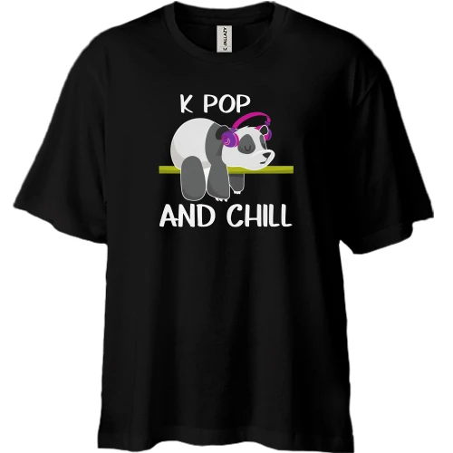 Футболка двунитка Oversize K-POP and Chill