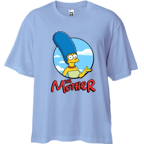 Футболка двонитка Oversize The Mother (Сімпсони)