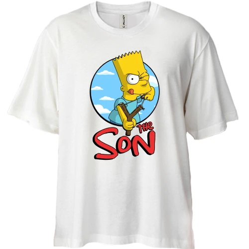 Футболка двунитка Oversize The Son (Симпсоны)