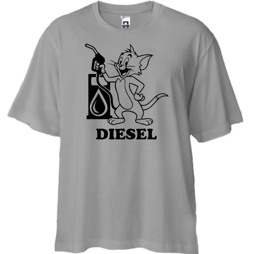 Футболка двунитка Oversize Diesel
