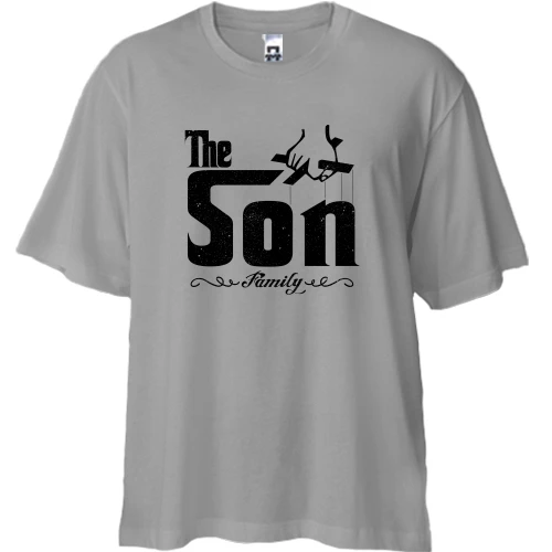 Футболка двунитка Oversize, Серый, The son (family)