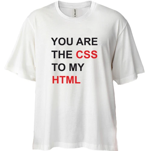 Футболка двонитка Oversize CSS+HTML