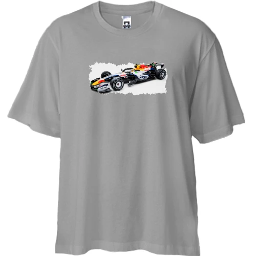 Футболка двунитка Oversize, Серый, RB F1