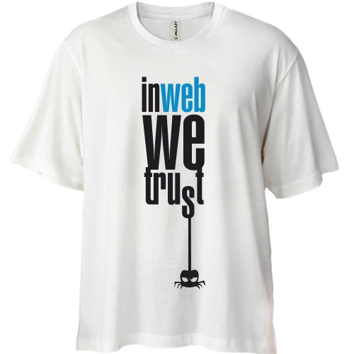 Футболка двонитка Oversize In wed we trust
