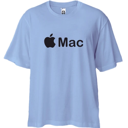 Футболка двунитка Oversize, Синий, Mac